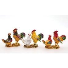 Periboia Swarovski Taşlı 2'li Tavuk Model 1