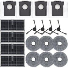 Whimsy1 Dreame X40 ULTRA/X40 PRO/S30 Pro Ultra Elektrikli Süpürge Yan Fırça Toz Torbası Için Uyumlu Yedek Parça Takımı (Yurt Dışından)