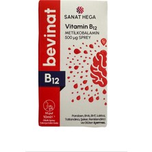 Sanat Hega Bevinat Vitamin B12 Sprey 500 Mg 10 ml