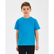 Skechers B Essentials T-Shirt Büyük Erkek Çocuk Mavi Tshirt SK232080-315