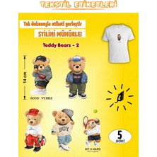 Agg Reklam Ütü ile Yapışan Kıyafet Etiketi Teddy Bears Modelleri
