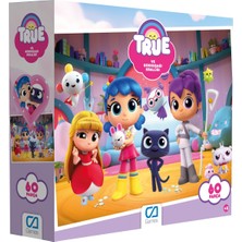Ca Games True ve Gökkuşağı Krallığı Lisanslı 60 Parça 34X24CM Çocuk Puzzle Yapboz Serisi