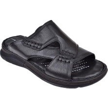 Forelli Hakiki Deri Comfort Erkek Terlik FOR-TUNA   SİYAH