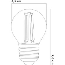 Heka LED Ampul 6W 3000K E27 (Gün Işığı) Erd-42