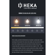 Heka LED Ampul 6W 3000K E27 (Gün Işığı) Erd-42