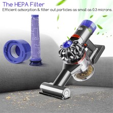 Mauuae Rulo Fırça + Ön ve Son Hepa Filtre Kombosu Dyson V7 V8 Elektrikli Süpürge Yedek Parçaları, Yedek Parçalar Için Uyumlu (Yurt Dışından)