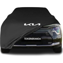 Kia Niro 2 (2022 - )  Siyah Kumaş Araba Branda Logolu Kumaş Araba Brandası Penye Oto Branda