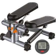 Direnç Lastikli Mini Stepper Egzersiz Aleti -Kaymaz Pedallı Kardiyo Cihazı