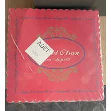 Yaşatankutu Karton Pasta Altlığı 23 x 23 cm 100 Adet (Kırmızı)