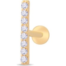 Safir Kuyumculuk Altın Taşlı Tragus Piercing