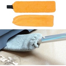 Ozcmax Saplı Mikrofiber Başlıklı Girintili Yüzey Temizleme Mopu Toz Alma Fırçası