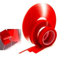 Ozcmax 2 Metre Şeffaf Ekstra Güçlü Banyo Mutfak Posta Ofis Çift Taraflı Akrilik Silikon Vhb Bant