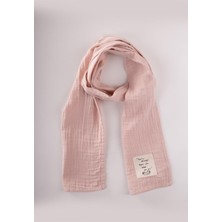 Çocuk Fular 25X140 cm Pudra Pembe