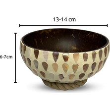 Coconut Products El Yapımı Hindistan Cevizi Kasesi Ve Kase Altlığı - Coconut Bowl- Bowl Kasesi - Çerezlik