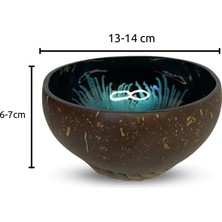 El Yapımı Hindistan Cevizi Kasesi Ve Kase Altlığı - Coconut Bowl - Bowl Kasesi - Çerezlik