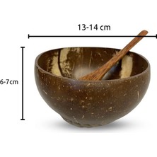 2'li Hindistan Cevizi Kase Seti - Coconut Bowls - Bowl Kaseleri