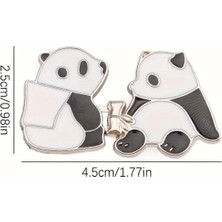 Sevimli Panda Bel Daraltma Aparatı Klipsler Pantolon Beli Daraltma Broş
