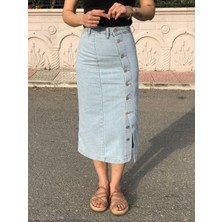 Dsa Fleur Kadın Kot Etek