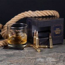 Bellore Gerçek .308 Mermili Özel Hediyelik Viski Bardağı  Kurşunlu 300cc