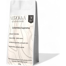 Verokka Qualifed Coffee Kolombiya Supremo Kahvesi – Dengeli Gövde, Çikolata ve Fındık Notaları – 250G