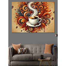 Sihirli Kahve Fincanı Dekoratif Kanvas - Mdf Ahşap Tablo