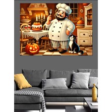 Tatlı Şefin Mutfağı Dekoratif Kanvas - Mdf Ahşap Tablo