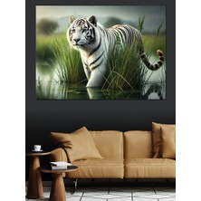 Kutup Ayısı ve Sıcak Çikolata Dekoratif Kanvas - Mdf Ahşap Tablo