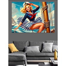 Deniz Kızının Macerası Dekoratif Kanvas - Mdf Ahşap Tablo