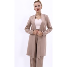 Önder Özsoy Şal Yaka Uzun Ceket-Taş