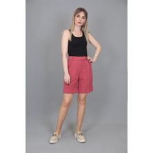 Duble Paça Şort-Kiremit