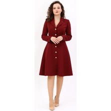 Prenses Elbise-Bordo