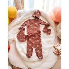 Ay Çilek Baby Yeni Doğan 5li  Zıbın Takımı Hastane Çıkışı
