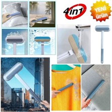 Pencere Temizleme Sileceği Cam Silme Aparatı Çift Taraflı Silecek Çok Fonksiyonlu Temizlik 4 In 1