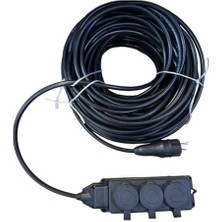 Lü Kauçuk Seyyar Uzatma Kablosu 20 Metre 3x2.5 mm