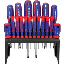 WP200506 18 Parça Duvar Askı Aparatlı Profesyonel Cr-V Manyetik Tornavida Seti