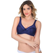Miraxx Lacivert  Emay 169 B Basic Balenli Toparlayıcı Sütyen