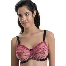 Miraxx Siyah Bordo Emay 148 D Balenli Toparlayıcı Sütyen