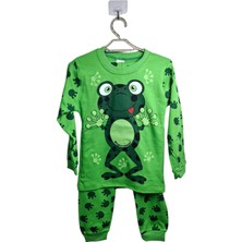 Spteks Erkek Çocuk Baby Kurbağa Figürlü 2 Li Alt Üst Pijama Takım