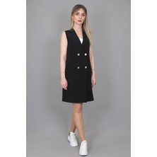 Yelek Elbise-Siyah