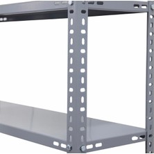 Roburack® Her Bölme 100 kg Taşır 5 Katlı 4 Lü Bitişik Çelik Galvaniz Arşiv Rafı Depo Rafı Kiler Rafı 31X60X150 DX51KALITE