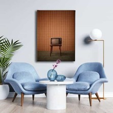 Eski Televizyon Canvas Tablo