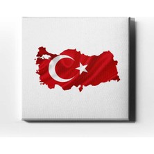 Türk Bayrağı Kanvas Tablo