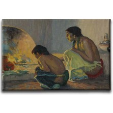 Kabile -Aile Figürü Canvas Tablo