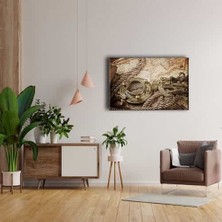 Nostaljilk Harita Canvas Tablo