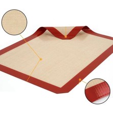 Nirnisa 30X40 cm Silikon Fırın Pişirme Silpatı Kendinden Yağlı Yapışmaz Hamur Açma Matı Yanmaz Tepsi Kağıdı
