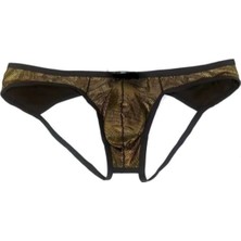 Miraxx Erkek Gold Metalik Jockstrap Iç Giyim