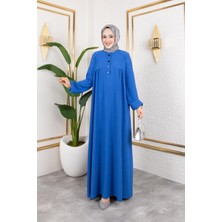 Robalı Tesettür ELBISE-5023 Indigo