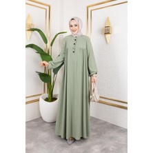 Robalı Tesettür ELBISE-5023 Su Yeşili