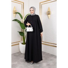 Robalı Tesettür ELBISE-5023 Siyah