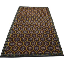 Kilim Antik El Dokuması Yün Çumra Yörük Cecim Kilimi 0053 - Yeni - Çok Renkli